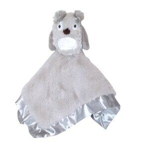Cloud Island Plush Owl Gray Lovey Security Blanket 14" X 14"